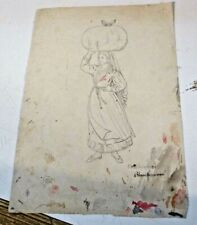 Disegno preparatorio statuetta usato  Ragusa
