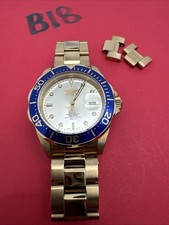 Invicta Pro Diver ouro 14124 com mostrador azul e moldura de aço inoxidável comprar usado  Enviando para Brazil