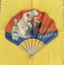 éventail publicitaire vintage d'occasion  Thonon-les-Bains