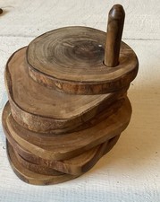 Vintage wooden slice for sale  TEIGNMOUTH