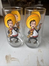 Pancho's Mexican Restaurant 1975 Pepsi Collector Brockway 2 copos de vidro, usado comprar usado  Enviando para Brazil