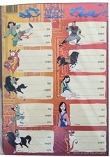 Mulan, adesivos de caderno escolar, Israel comprar usado  Enviando para Brazil