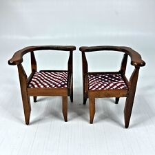 Conjunto de cadeiras de canto vintage para casa de bonecas estilo eduardiano brinquedo em miniatura, usado comprar usado  Enviando para Brazil