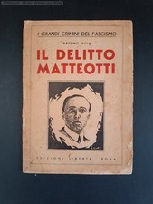 Libro delitto matteotti usato  Italia
