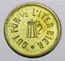 Usado, Alemanha Bom para 1/2 Litro Token Comercial de Cerveja - 18mm e 2,1 gramas comprar usado  Enviando para Brazil