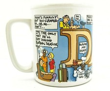 Caneca vintage vida pai dia dos pais quadrinhos café cerâmica novidade presente, usado comprar usado  Enviando para Brazil
