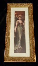 Gold gesso framed for sale  Easton
