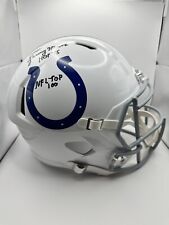 Capacete tamanho completo assinado por Lenny Moore Indianapolis Colts - Certificado de autenticidade Beckett comprar usado  Enviando para Brazil