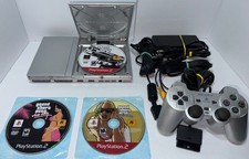 Usado, Conjunto de console Sony PS2 Slim prata com pacote de jogos GTA plug & play testado leia! comprar usado  Enviando para Brazil