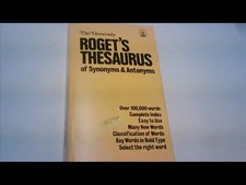 Roget thesaurus synonyms for sale  UK