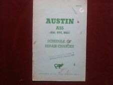 Austin a55 schedule for sale  LONDON