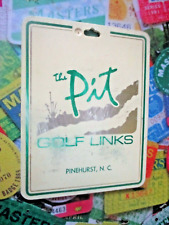 Antigo - Etiqueta de bolsa de golfe PGA - THE PIT GOLF LINKS - Course gc - Pinehurst NC - #1 comprar usado  Enviando para Brazil