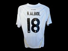 Usado, Camisa de futebol Raul Albiol Real Madrid assinada 09/10 certificado de autenticidade comprar usado  Enviando para Brazil