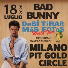 Biglietto bad bunny usato  Bari