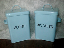 Vintage enamel flour for sale  LEEDS