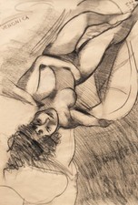 Disegno illustrativo nudo usato  Roma