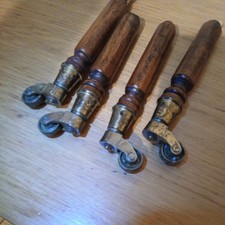 Vintage brass castor for sale  HOUNSLOW