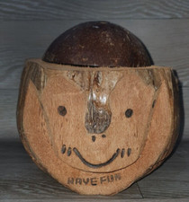 Tiki drink holdercarved for sale  DEWSBURY
