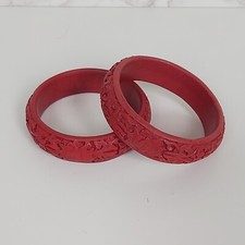 Vintage red carved for sale  LONDON