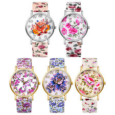 Relógio de pulso feminino boho floral estampado casual numeral árabe quartzo ajustável comprar usado  Enviando para Brazil
