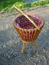 Vintage travailleuse rotin d'occasion  Toulouse-