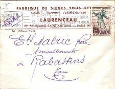 Marcophilie timbre lettre d'occasion  France