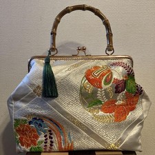 Bolsa Obi Kiss Lock remake feita à mão japonesa tradicional lembrança presente quimono K comprar usado  Enviando para Brazil
