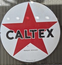 plaque emaillee ancienne caltex d'occasion plaque emaillee ancienne caltex d'occasion France