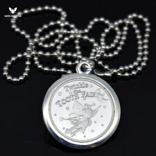 Colar folheado a prata Twinkle The Tooth Fairy Coin presentes de Natal, usado comprar usado  Enviando para Brazil