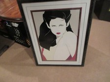 Pôster litográfico Patrick Nagel, 24" x 36", edição ilimitada, "Mirage", década de 1980 comprar usado  Enviando para Brazil
