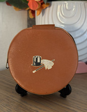 Vintage leather cufflinks for sale  LEEDS