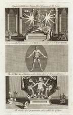 Antyczny druk religijny-BRAMA-QUENEVADI-IXORA-Hurd-1785 na sprzedaż  Wysyłka do Poland