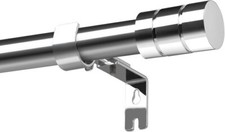 Silver curtain pole for sale  BASINGSTOKE