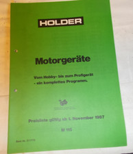Holder motorgeräte katalog gebraucht kaufen  Uetersen