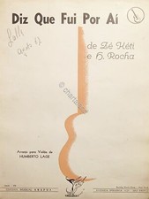 Spartiti - Diz Que Fui Por Ai de Zè Kèti e H. Rocha Para Violao de H. Lage 1964, usado comprar usado  Enviando para Brazil