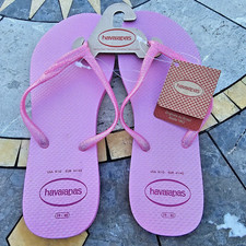 Havaianas- Fantasia - Chinelos Brilhantes - Rosa Cristal- Feminino 9/10- Novo com etiquetas - US$ 34 comprar usado  Enviando para Brazil