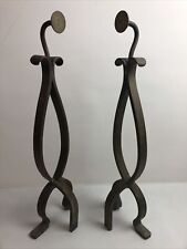 Brass andirons fire for sale  CROMER