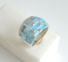 Perlmutt ring blau gebraucht kaufen  Kolbermoor