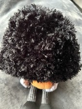Black fuzzy fluffy for sale  UK
