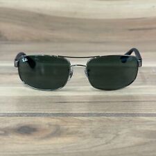 Óculos de sol Ray Ban RB3445 masculino retangular verde ajustável nariz almofada leve comprar usado  Enviando para Brazil