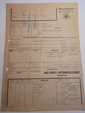 Nsu 351 frachtbrief gebraucht kaufen  Wiesloch