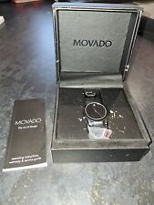 Movado black metal for sale  CARDIFF