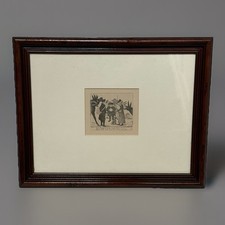 Antique framed etching for sale  Oakland