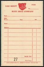 Vintage receipt katz for sale  Clinton