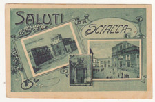 Cartolina saluti sciacca usato  Vetto