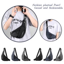Bolsa de ombro masculina casual resistente ao desgaste vários bolsos para caminhadas ao ar livre, usado comprar usado  Enviando para Brazil