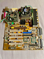 ASUS CUV4X-DLS Motherboard, DUAL Sockel 370, P3 1Ghz FSB133, 256 Infinion PC133 comprar usado  Enviando para Brazil