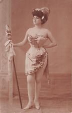 Postcard woman guèpière d'occasion  Expédié en Belgium