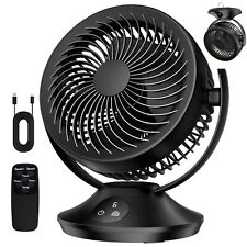 Ventilador de mesa recarregável 12000mAh, ventilador circulador de ar portátil - 6 velocidades, temporização, 3... comprar usado  Enviando para Brazil