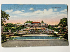 Terraza y Refugio Casa Jardín Botánico Fort Worth TX Vintage Lino PC1043 segunda mano  Embacar hacia Mexico